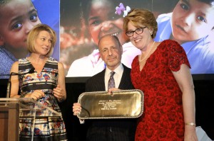 Newmans receiving their award (1) 